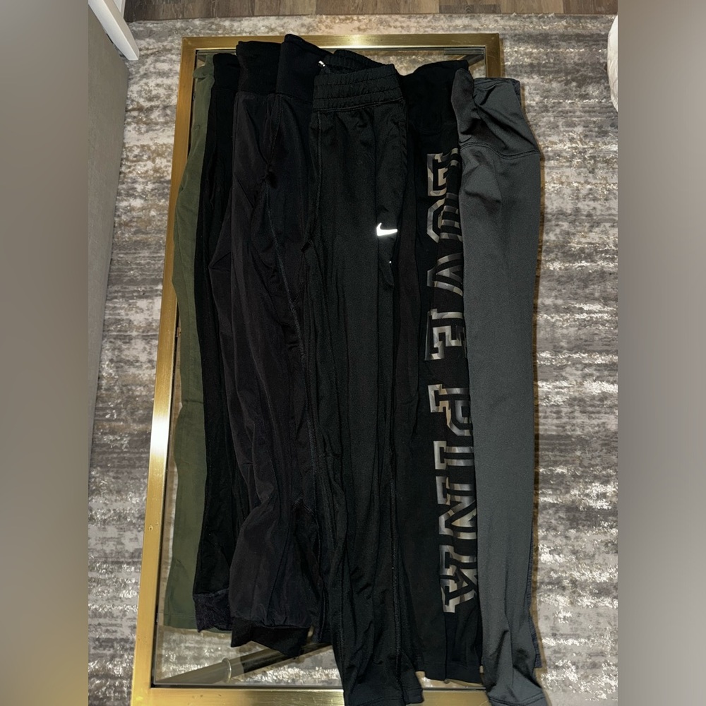 LOT of 10 pairs of leggings pants mostly black size S & XS mix of brands DEAL !